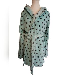 Xhilaration soft fluffy Polka dot Robe size S/M